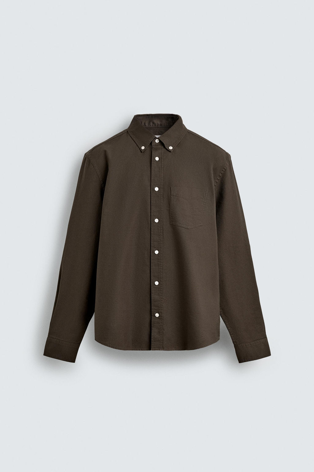 CAMISA ESTRUCTURA OXFORD / Marr?n - Zara фото 6