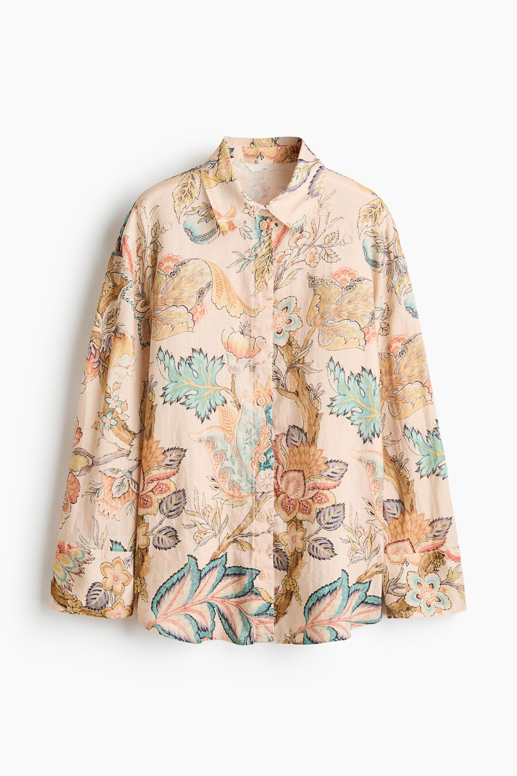 Camisa oversize de lino - H&m фото 3