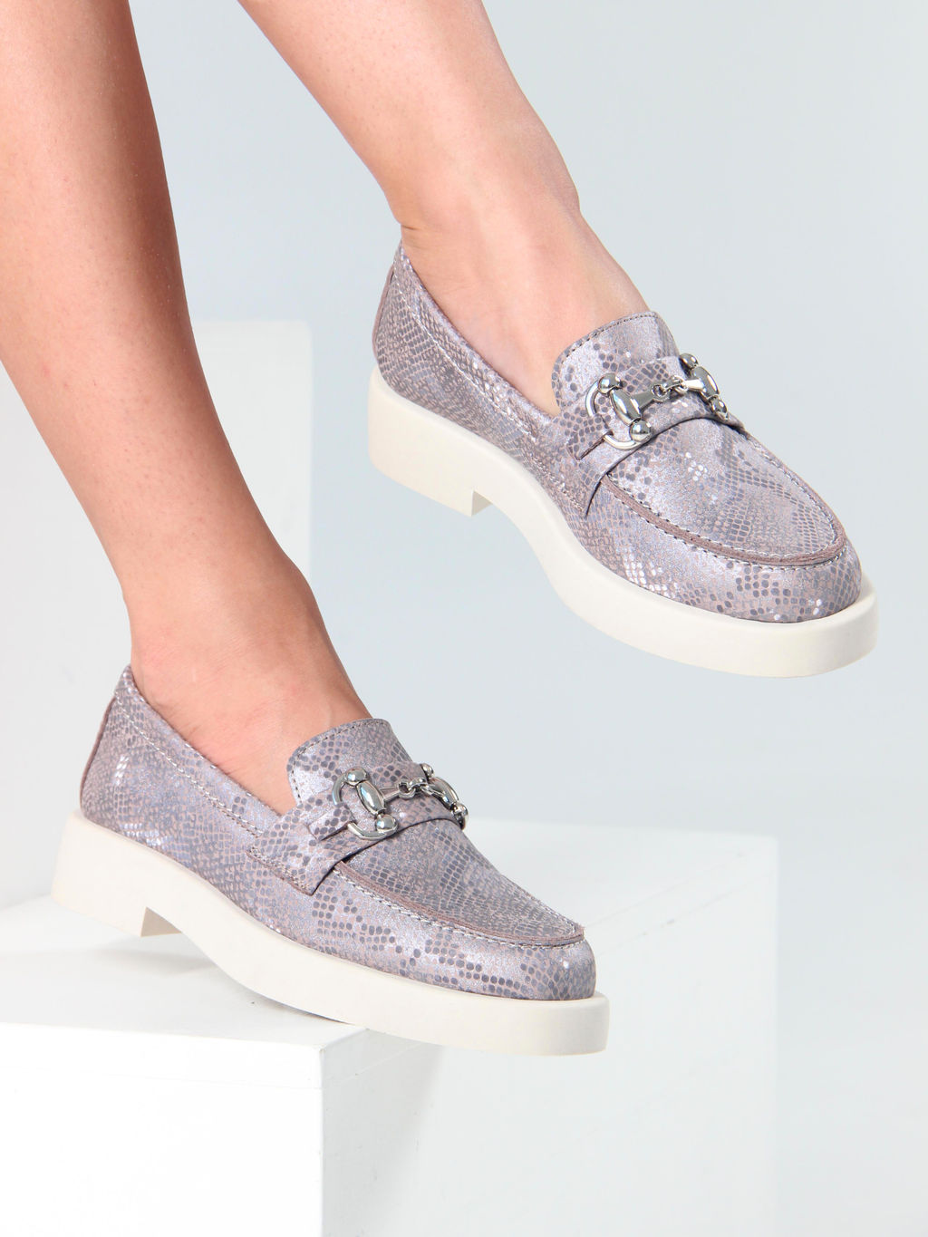 Лоферы туфли EDART 174.1593 be. мутон мамба фото 2