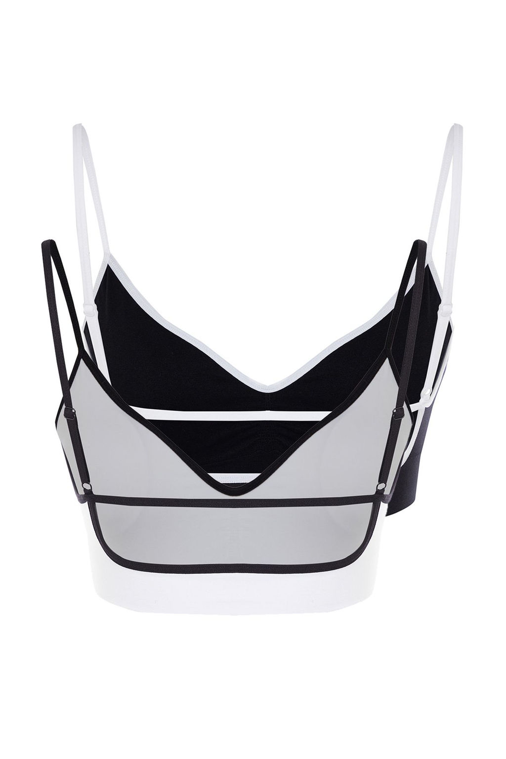 TRENDYOLMILLA Siyah-Beyaz 2li Paket Seamless/Dikissiz Dolgusuz Balensiz Kapl? Bustiyer Orme Sutyen THMAW25SU00003 фото 9