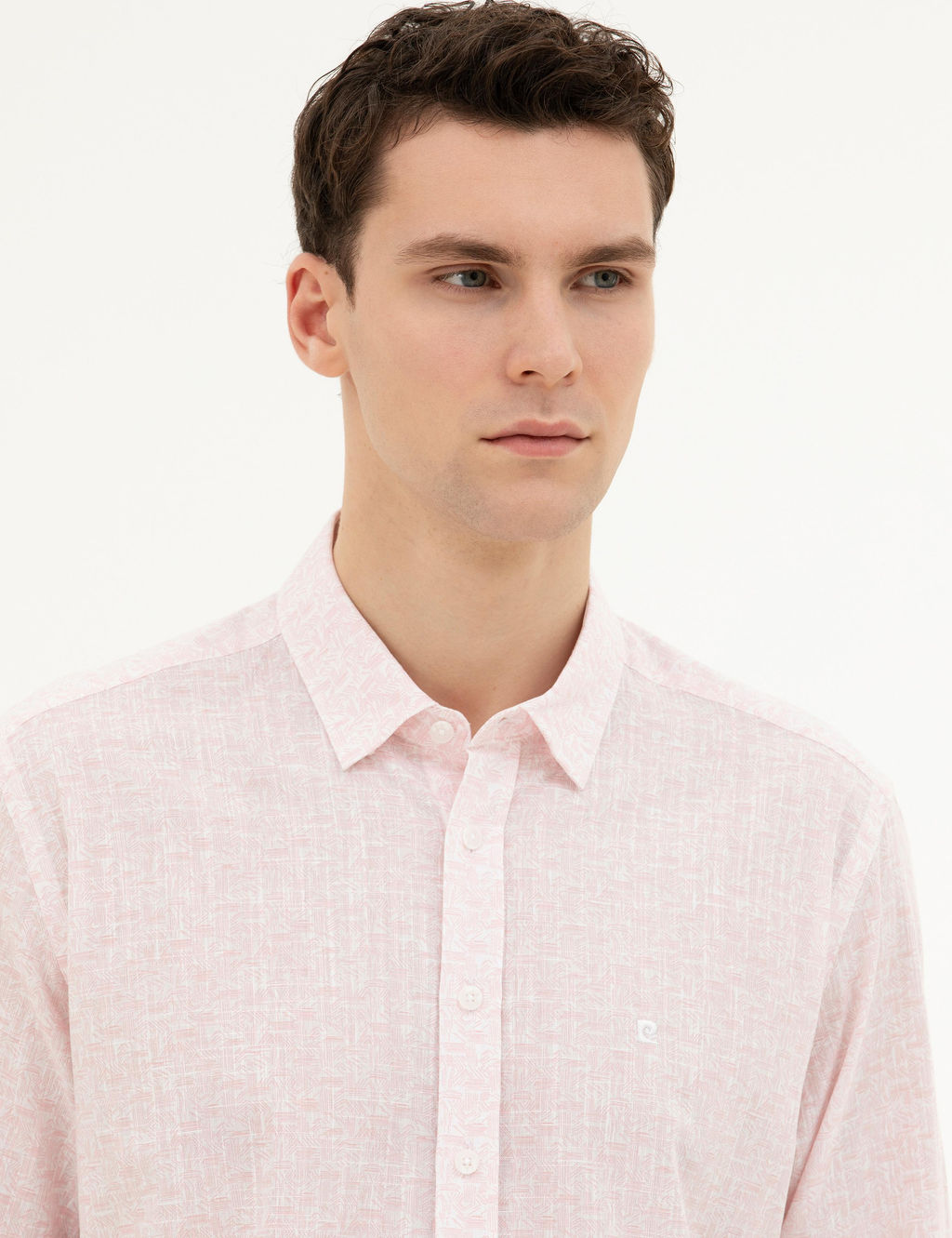 Рубашка Pierre Cardin Acik Pembe Regular Fit светло-розовая