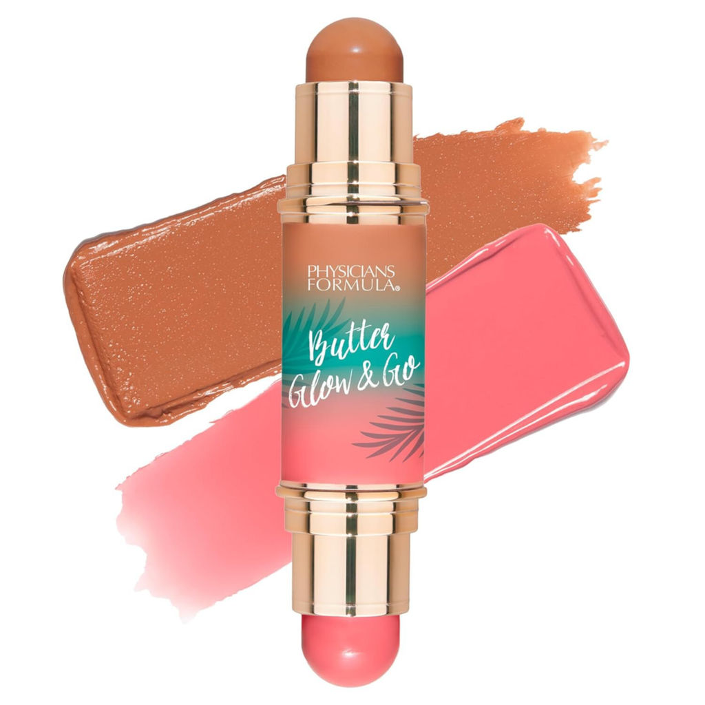 PHYSICIANS FORMULA Мультистик для лица и губ Murumuru Butter Multiuse Stick Butter Glow & Go, тон: Золотистая роза/Sunkissed Rose, 10г