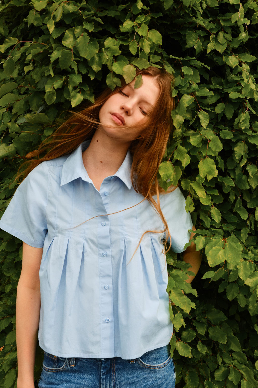 Camisa de popelina con pliegues - H&m фото 3