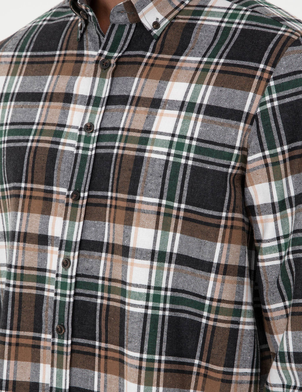 Kahverengi Comfort Fit Oduncu G_mlek