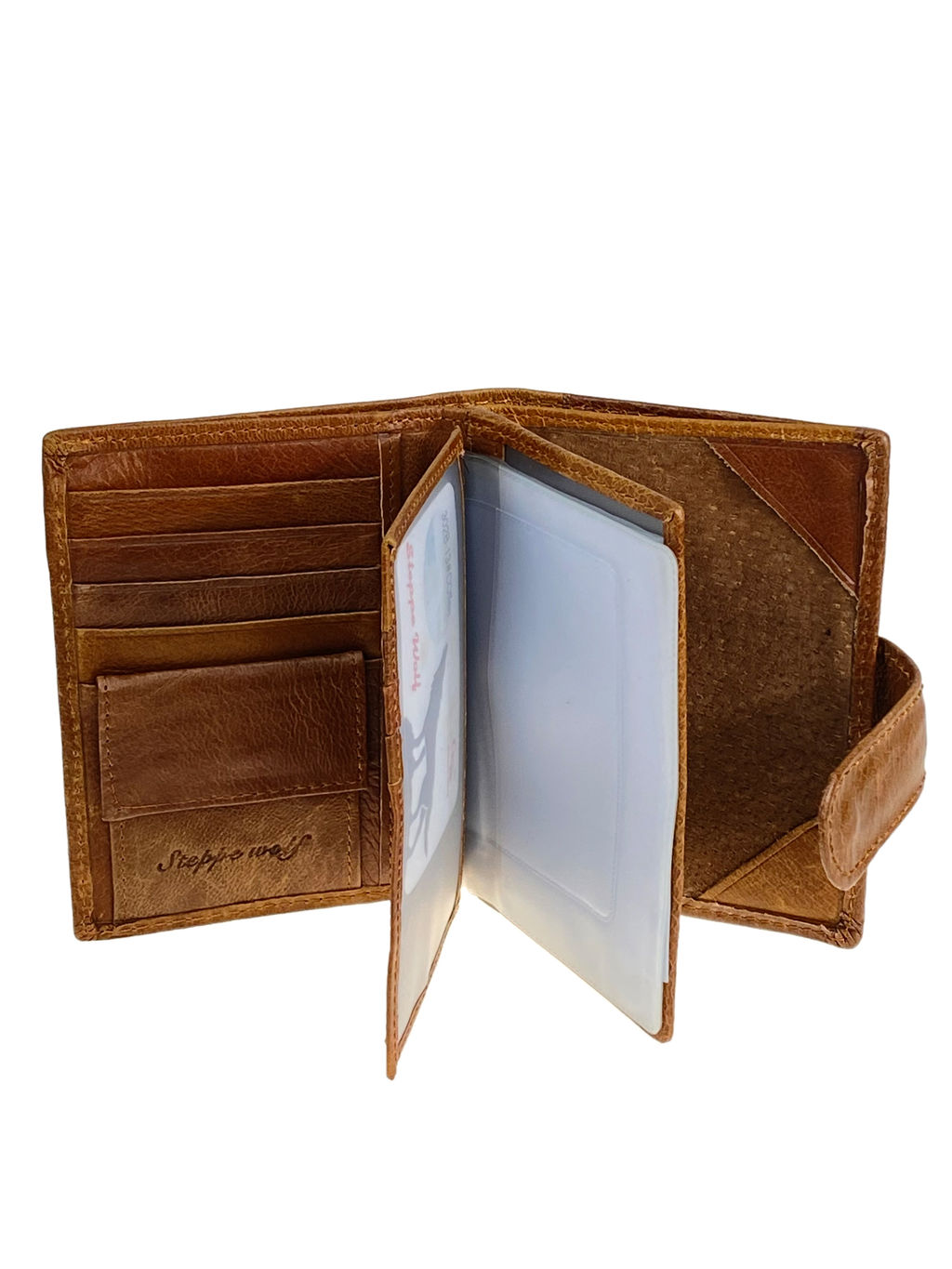 Кошелек-органайзер мужской из натуральной кожи, цвет коричневый - Greta фото 2