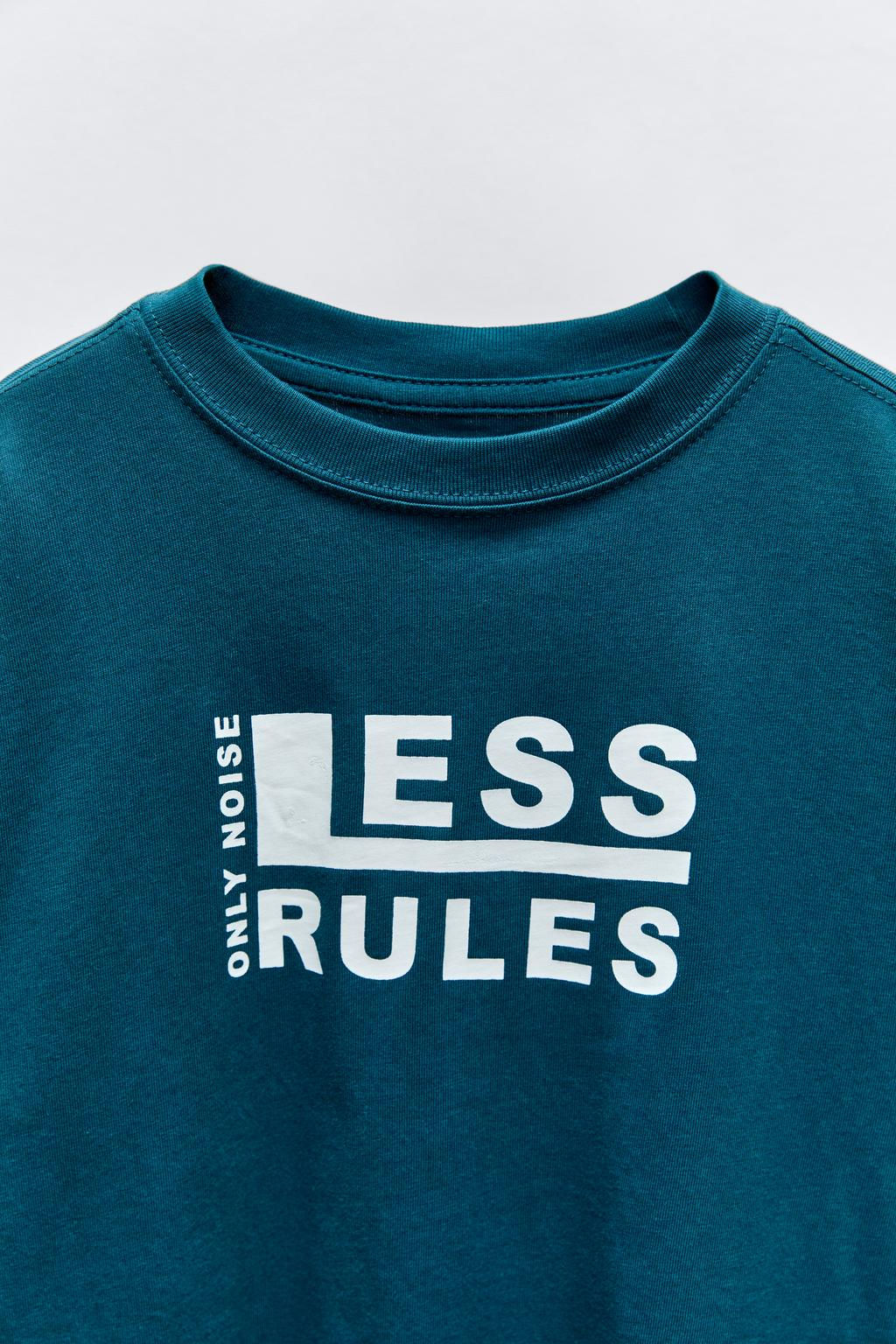 T-SHIRT WITH SLOGAN - Zara фото 6