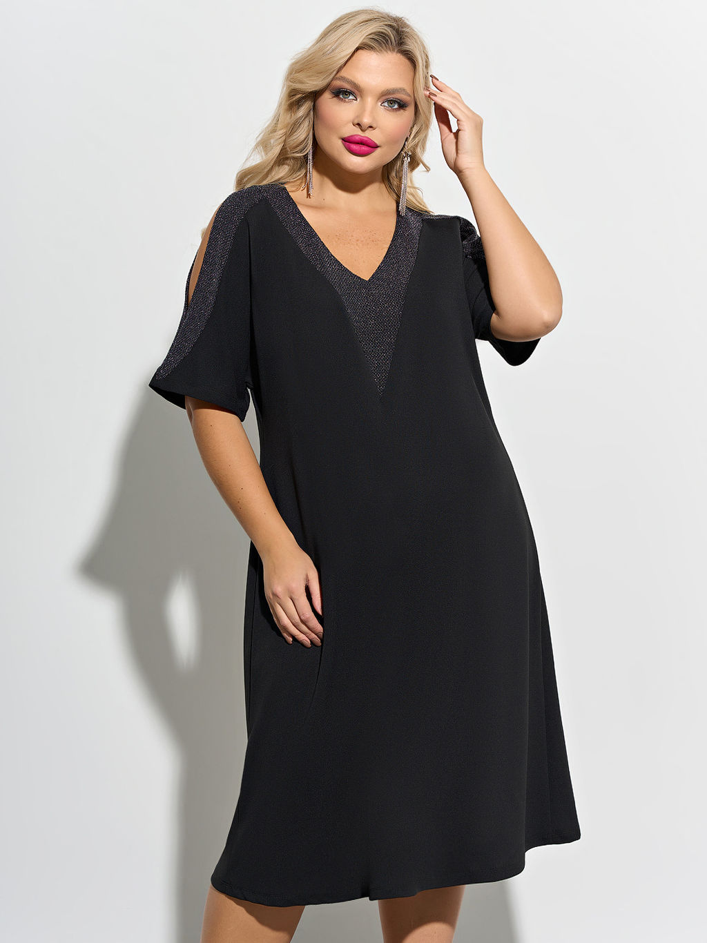 Платье 0282-1 чёрный - Dora фото 5