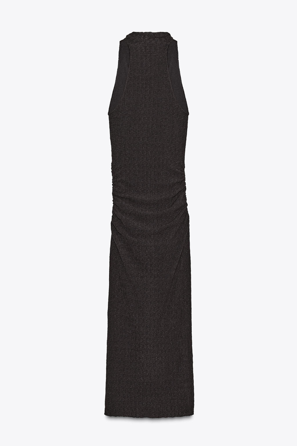 TEXTURED HALTER LONG DRESS - Zara фото 17