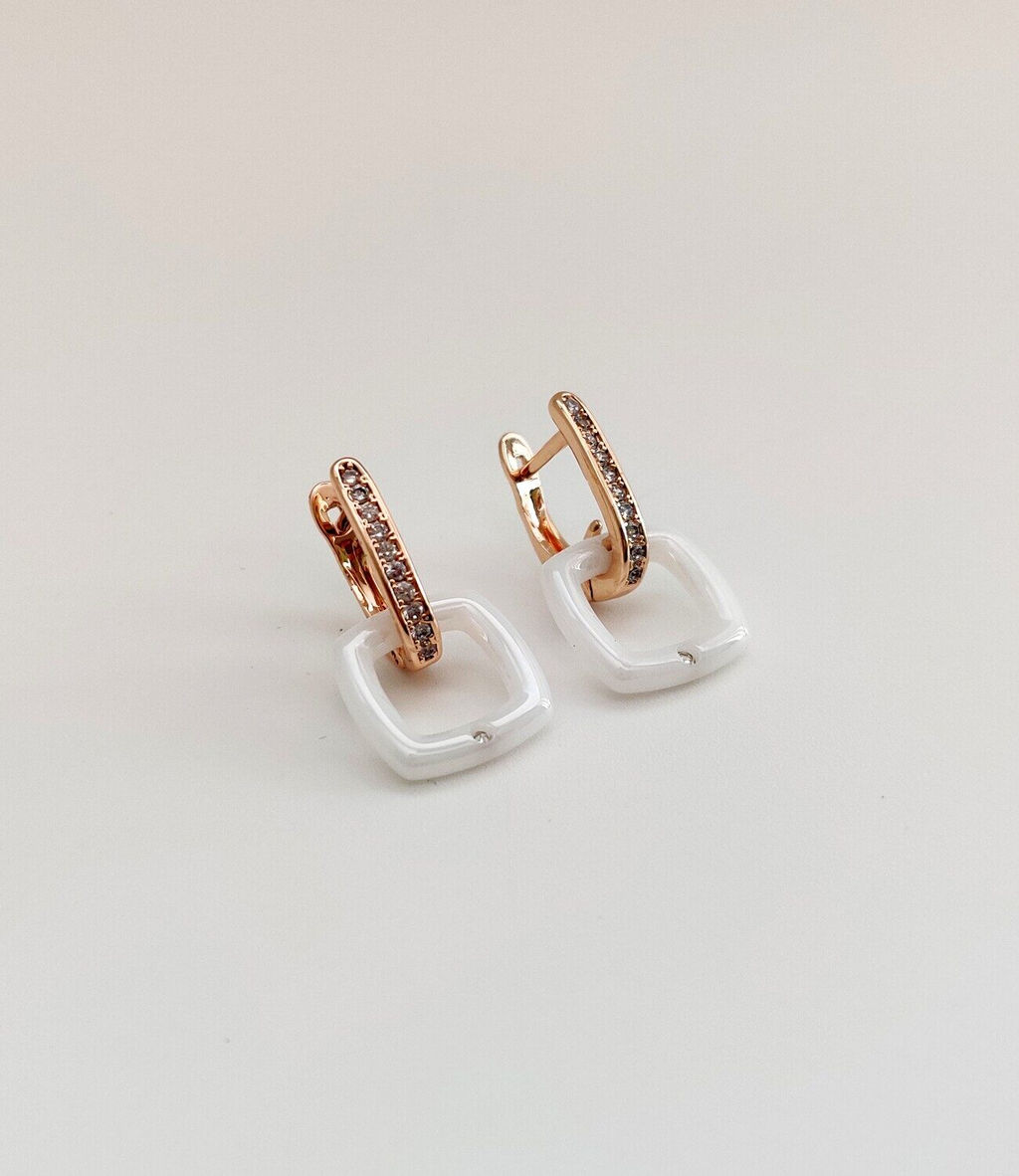 Серьги с керамикой