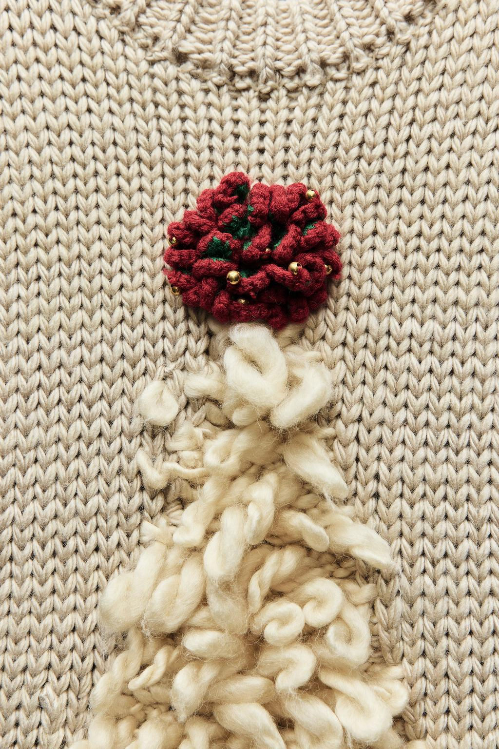 CHRISTMAS TREE KNIT WAISTCOAT - Zara фото 11