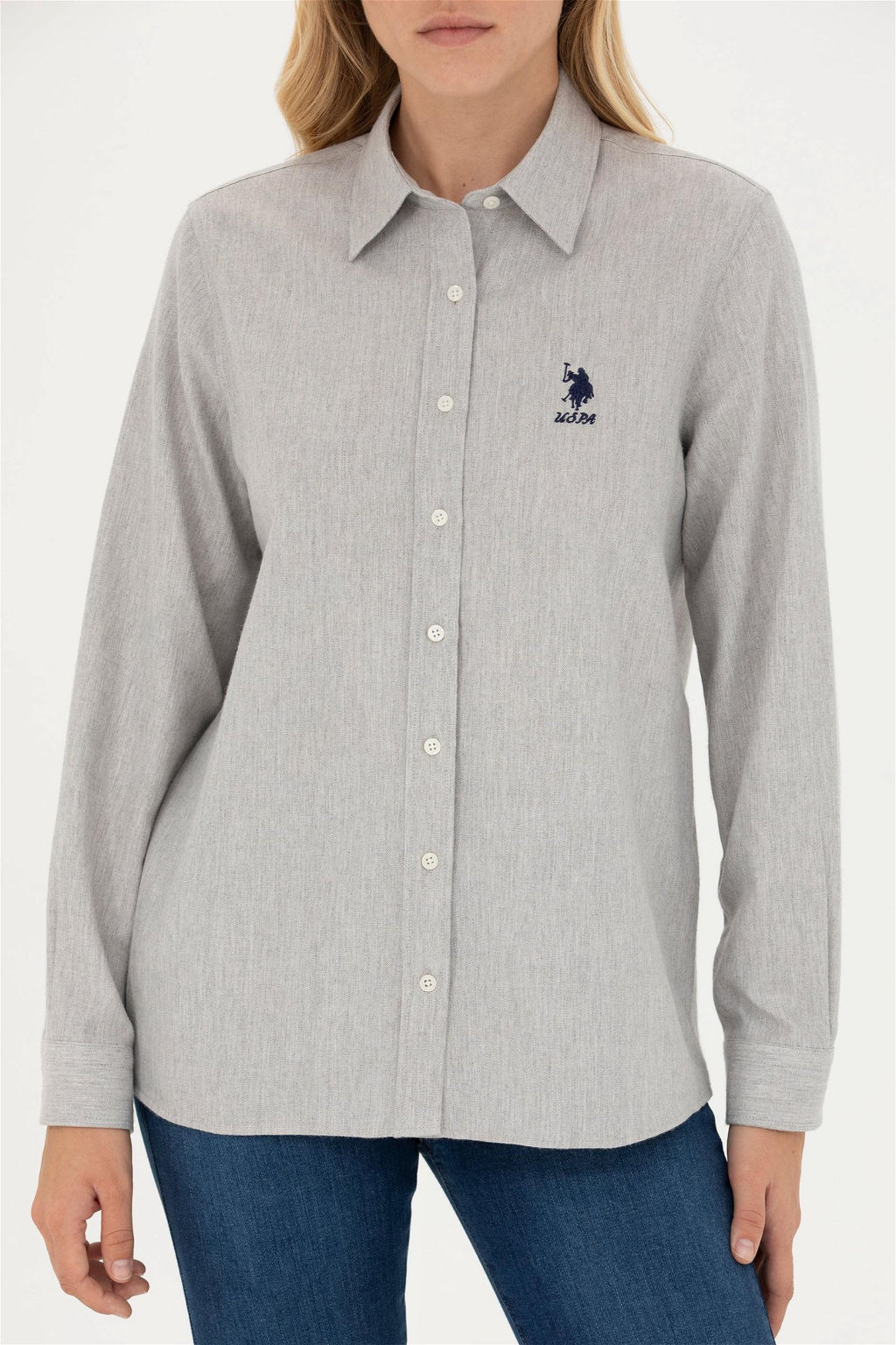 Женская рубашка с длинным рукавом Stone - U.s. polo assn фото 6