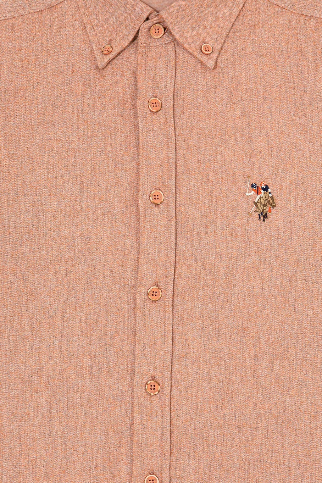 Мужская базовая рубашка с длинным рукавом Brick Brick - U.s. polo assn фото 6