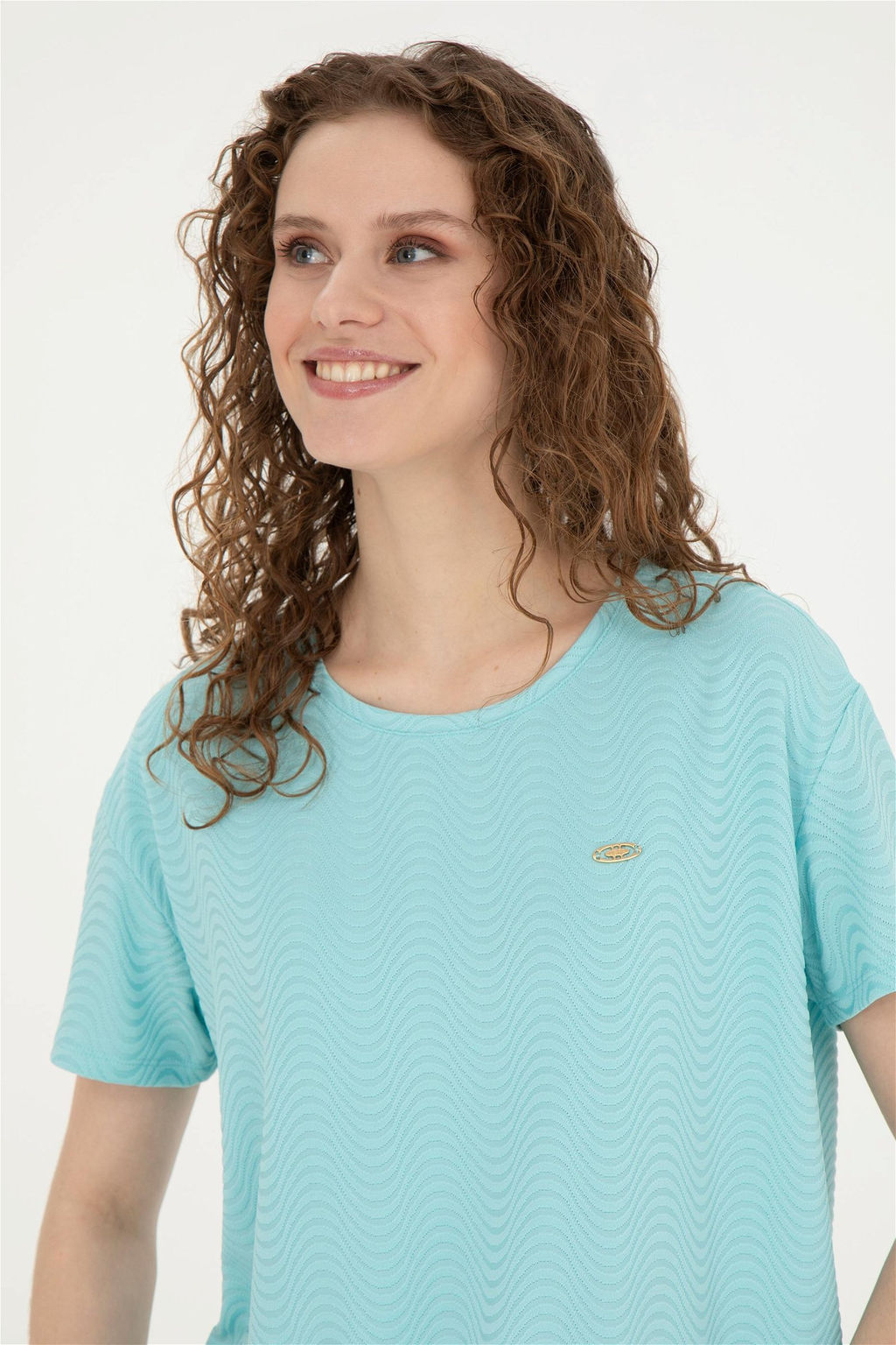 Женская мятная футболка - U.s. polo assn фото 2