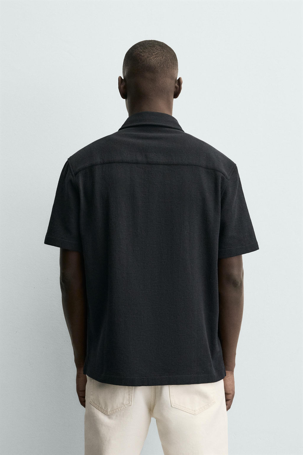 CAMISA ESTRUCTURA CONFORT / Negro - Zara фото 3