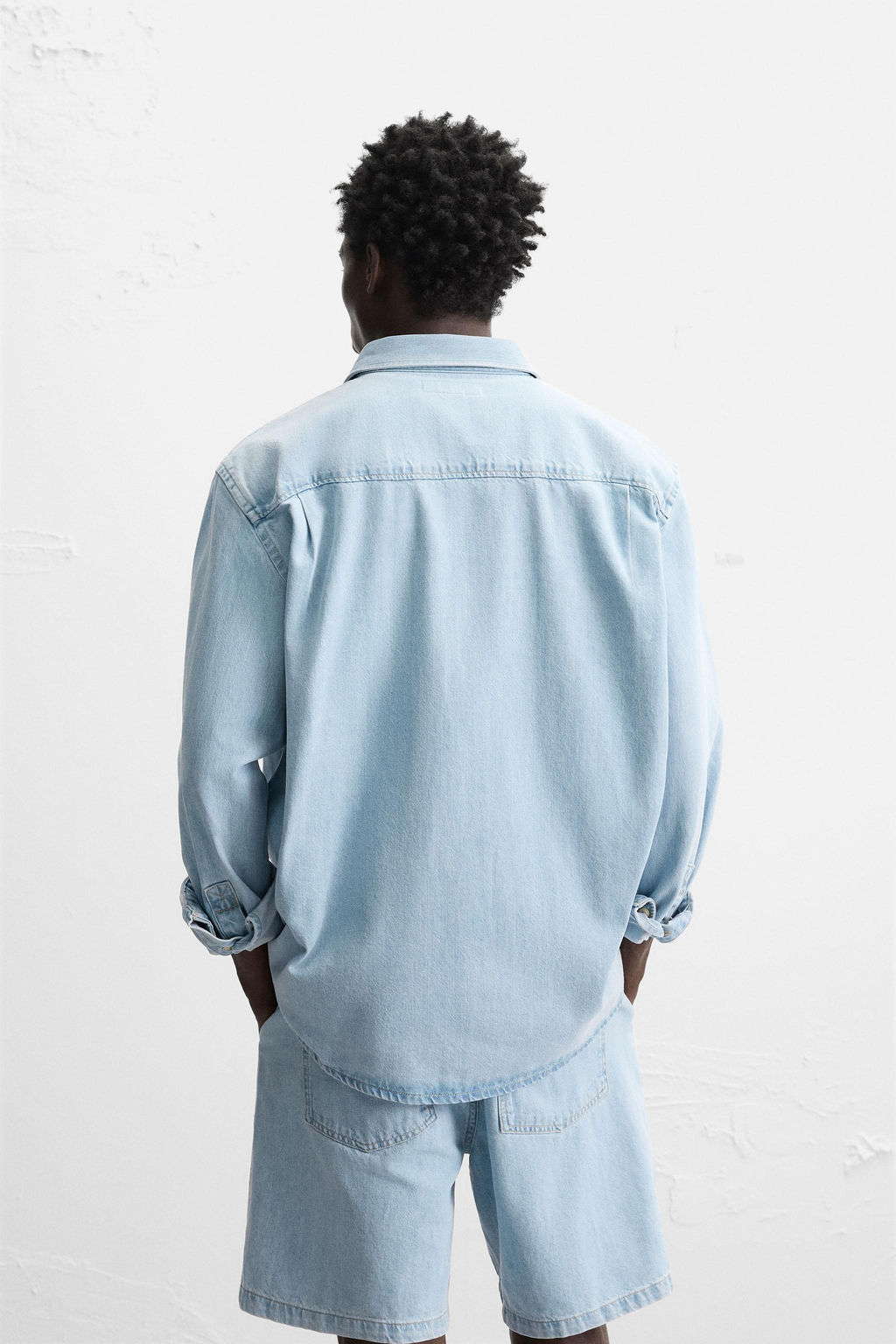 REGULAR FIT DENIM SHIRT - Zara фото 11