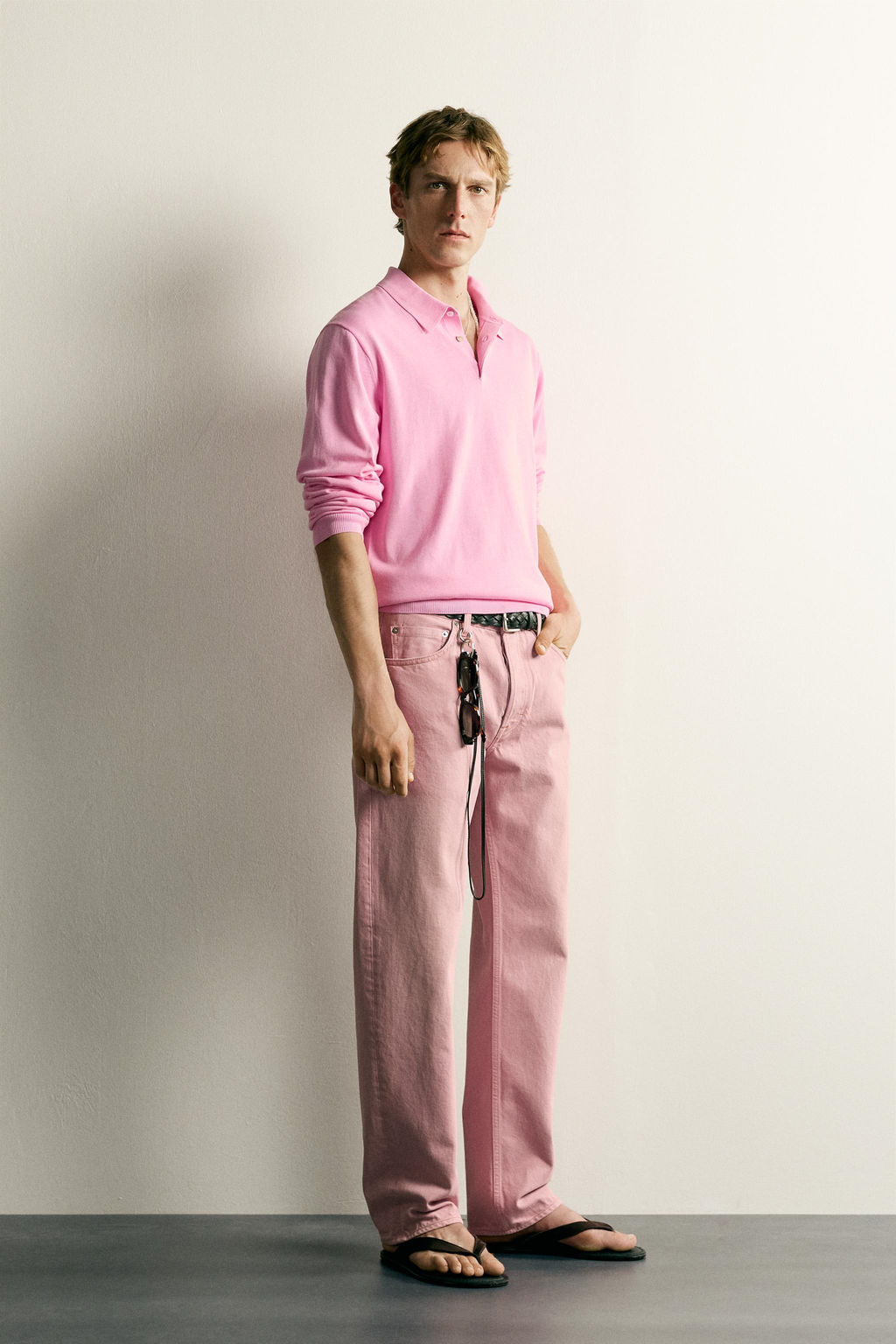 POLO PUNTO RELAXED FIT / Rosa vigor? - Zara фото 4