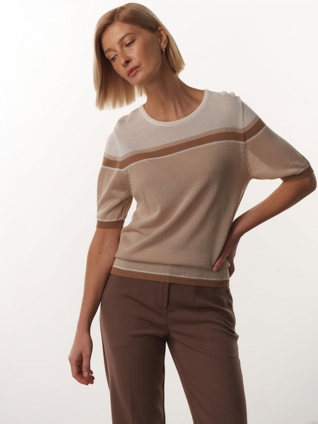 Conso / KJS 230707 - milk/beige Футболка Женская  фото 2
