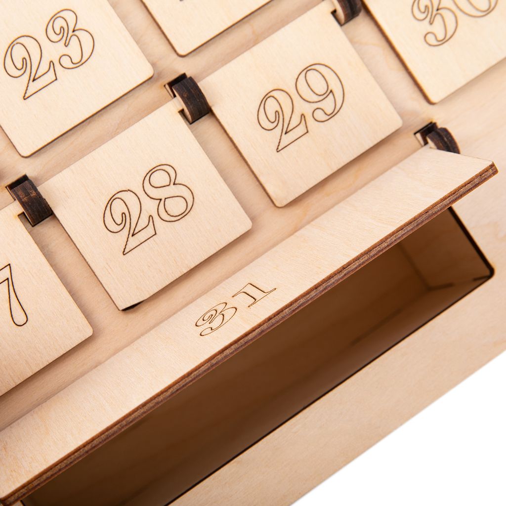 Заготовка для декорирования Mr. Carving ВД-1159 Адвент-календарь фанера 8 х 30 х 45 см фото 6