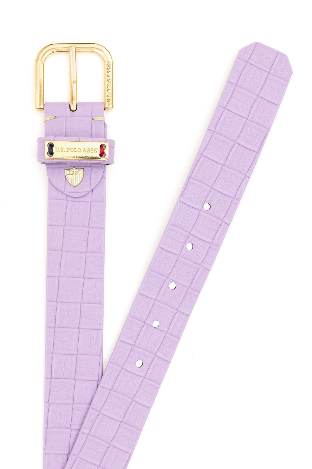 Женский сиреневый ремень Неожиданная скидка в корзине - U.s. polo assn фото 5
