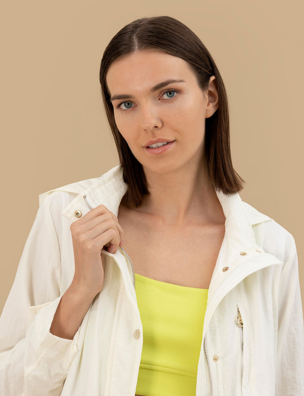 Ekru Standart Fit Mevsimlik Mont - Pierre cardin фото 2