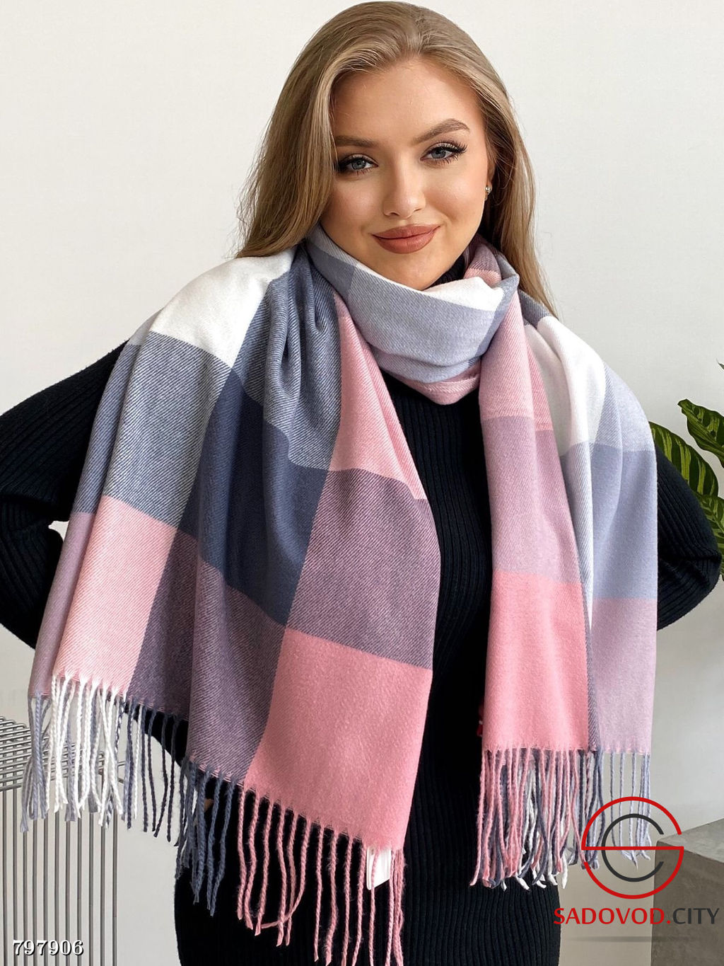 Теплые зимние палантины из 100% Cashmere