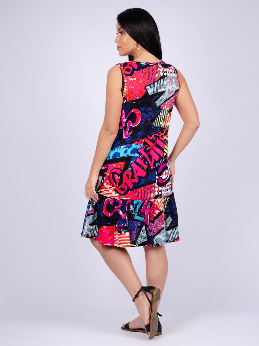 Сарафан "Комикс" малина, трикотаж