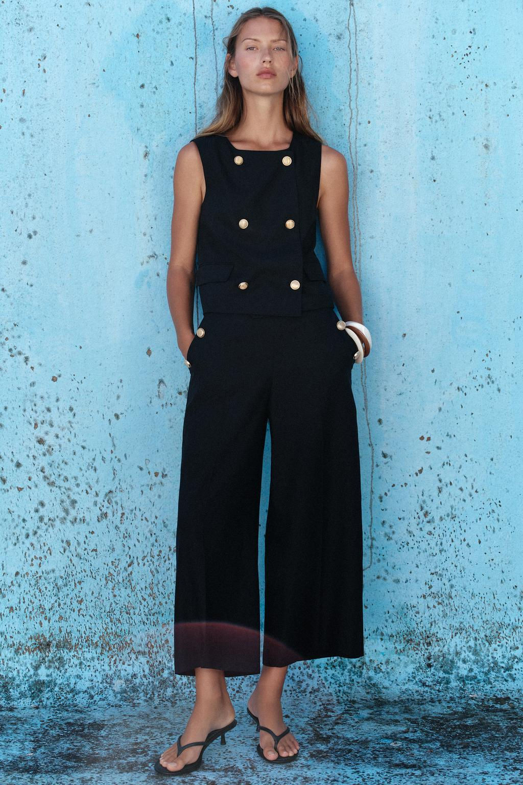 BUTTONED CULOTTES