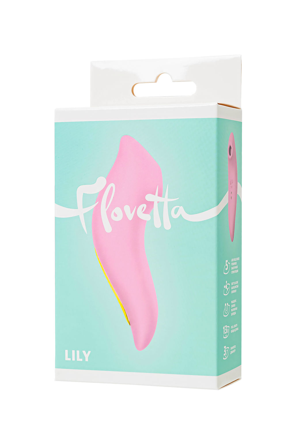 Вакуумный стимулятор Flovetta Lily, силикон, розовый, 13 см - Flovetta by toyfa фото 9