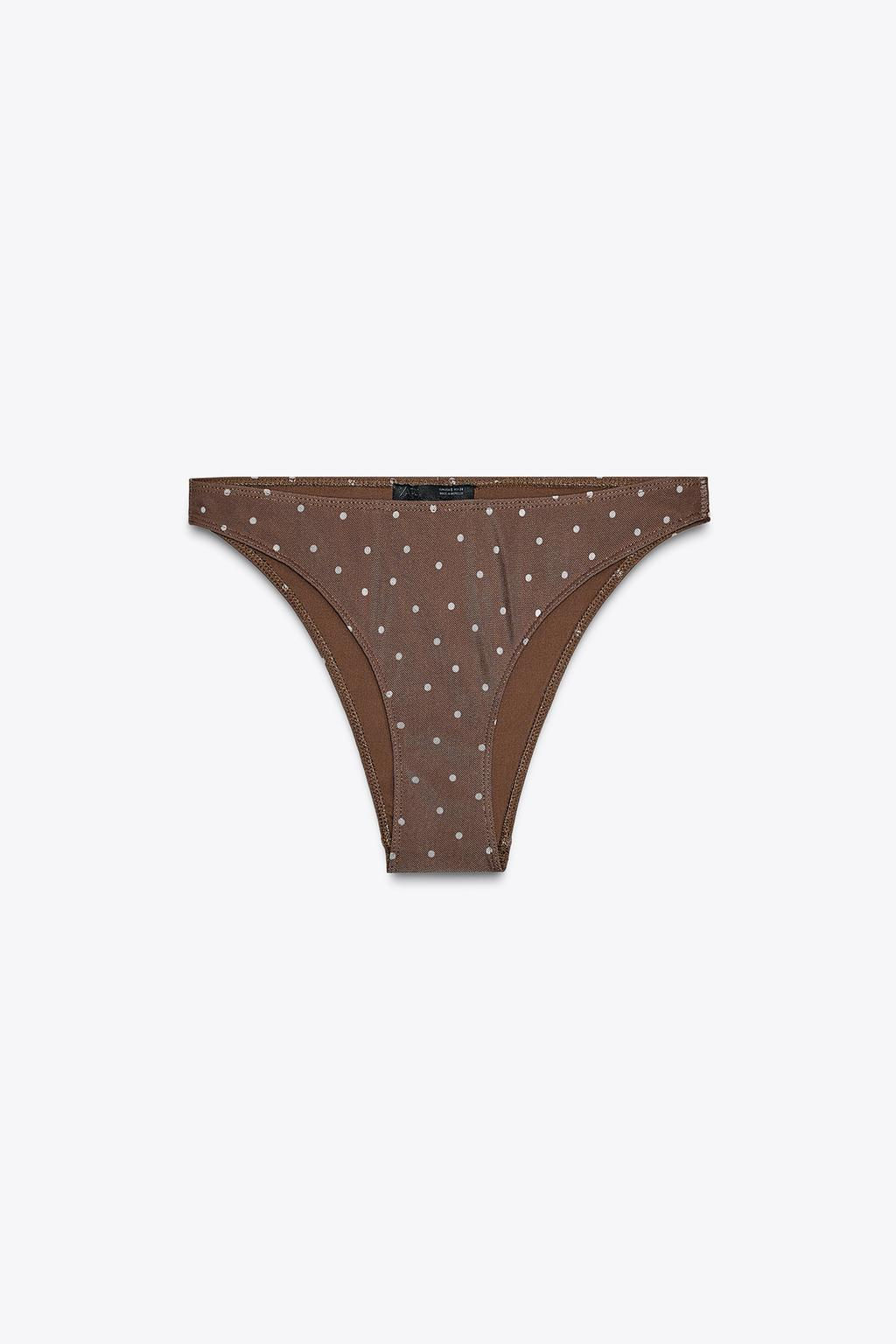 SPOTTY TULLE BIKINI BOTTOMS - Zara фото 7