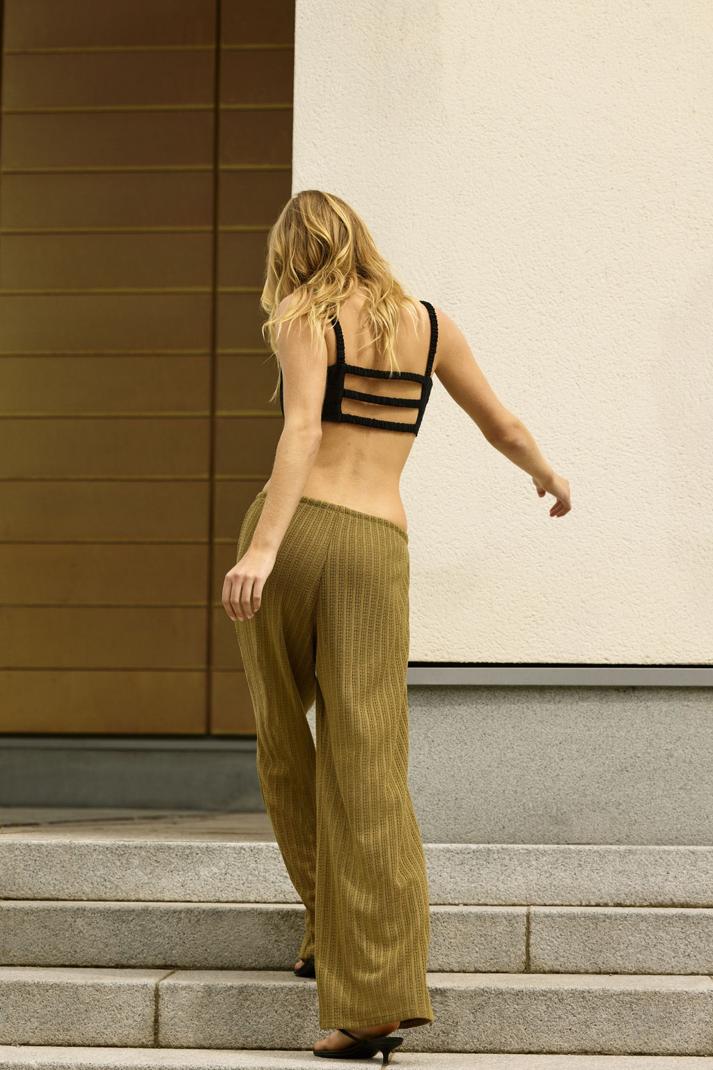 Pantal?n de punto con cord?n de ajuste - H&m фото 7