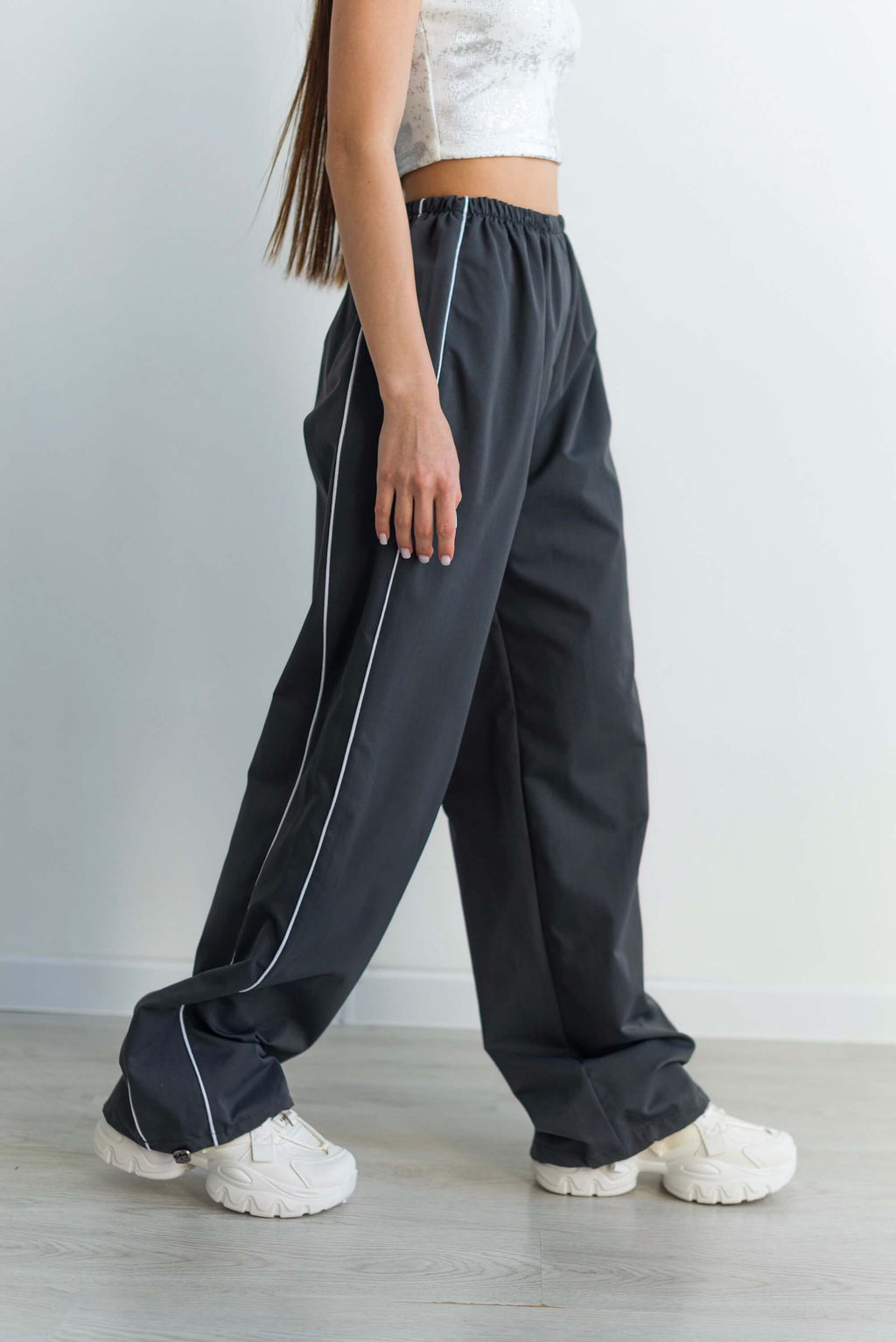 Брюки Дэви (серый) - Nadi bordo фото 8