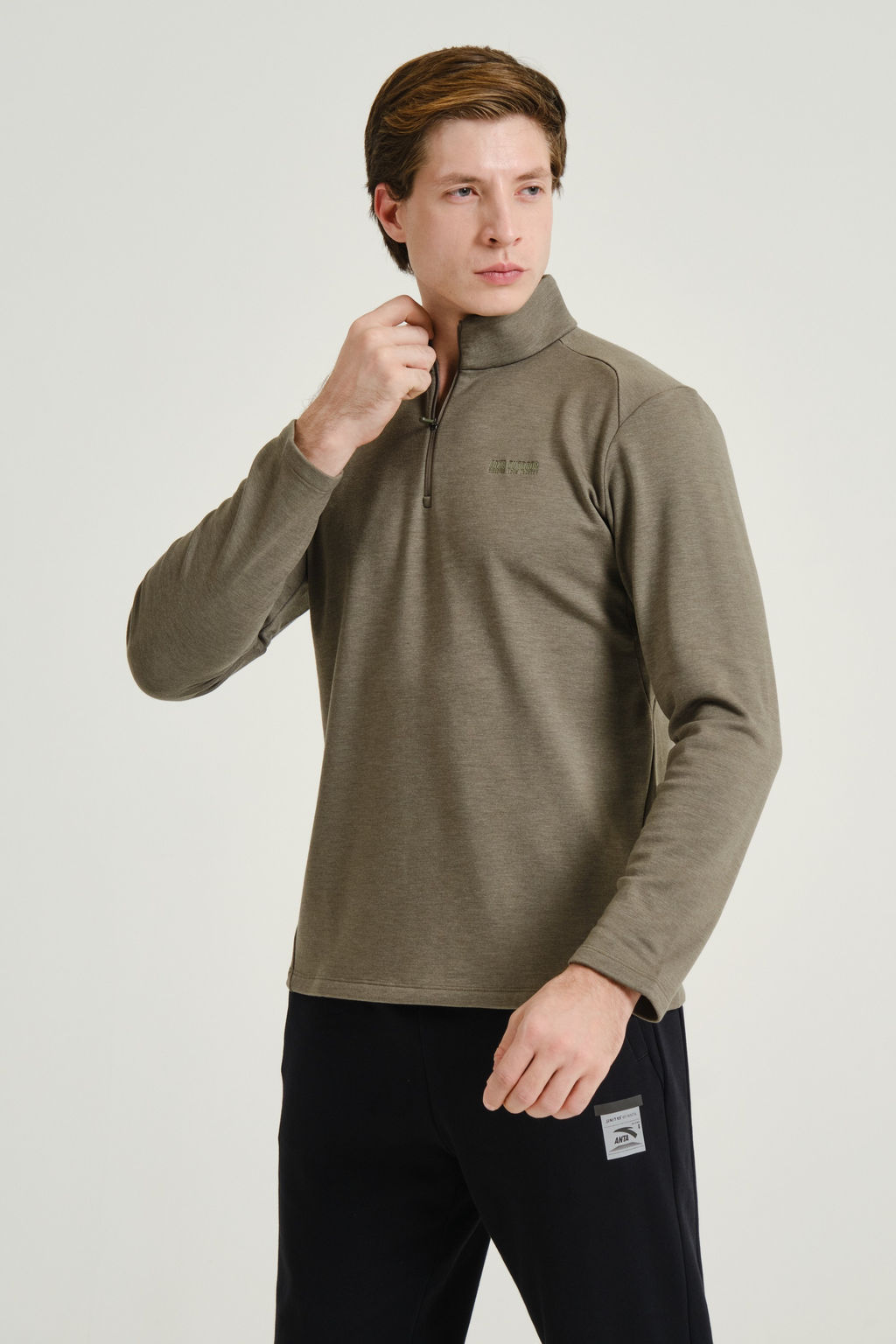 Лонгслив утепленный Зеленый