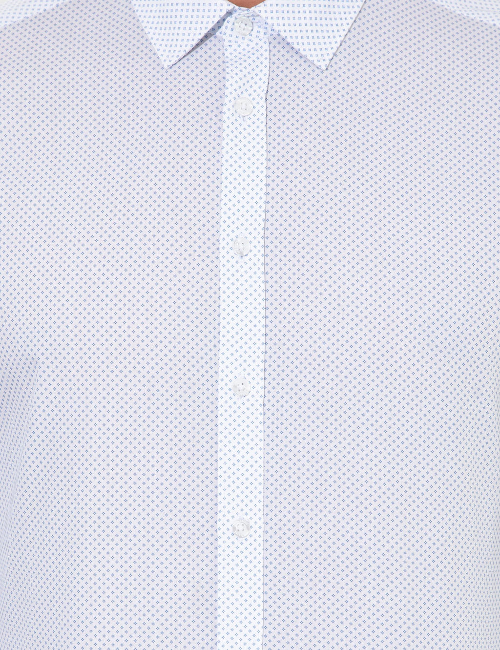 Синяя зауженная рубашка с длинным рукавом - Cacharel фото 6