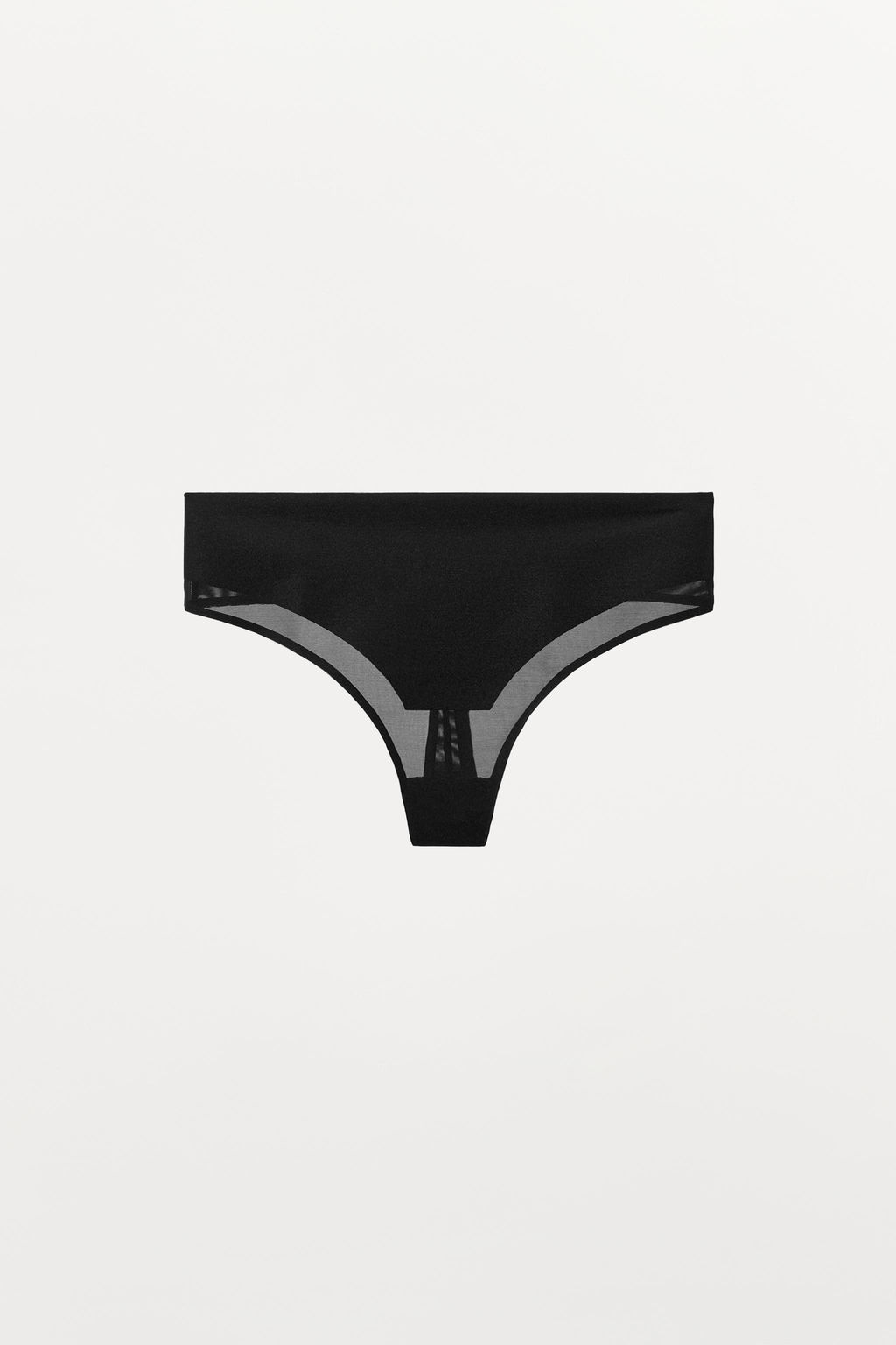 TANGA CINTURA ANCHA MEZCLA POLIAMIDA / Negro - Zara фото 4