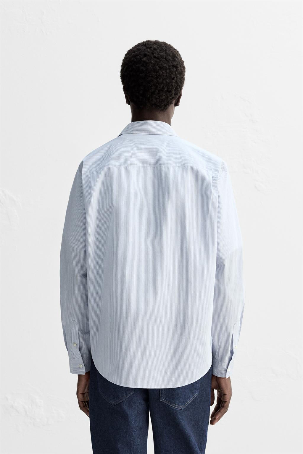STRIPED POPLIN SHIRT - Zara фото 3
