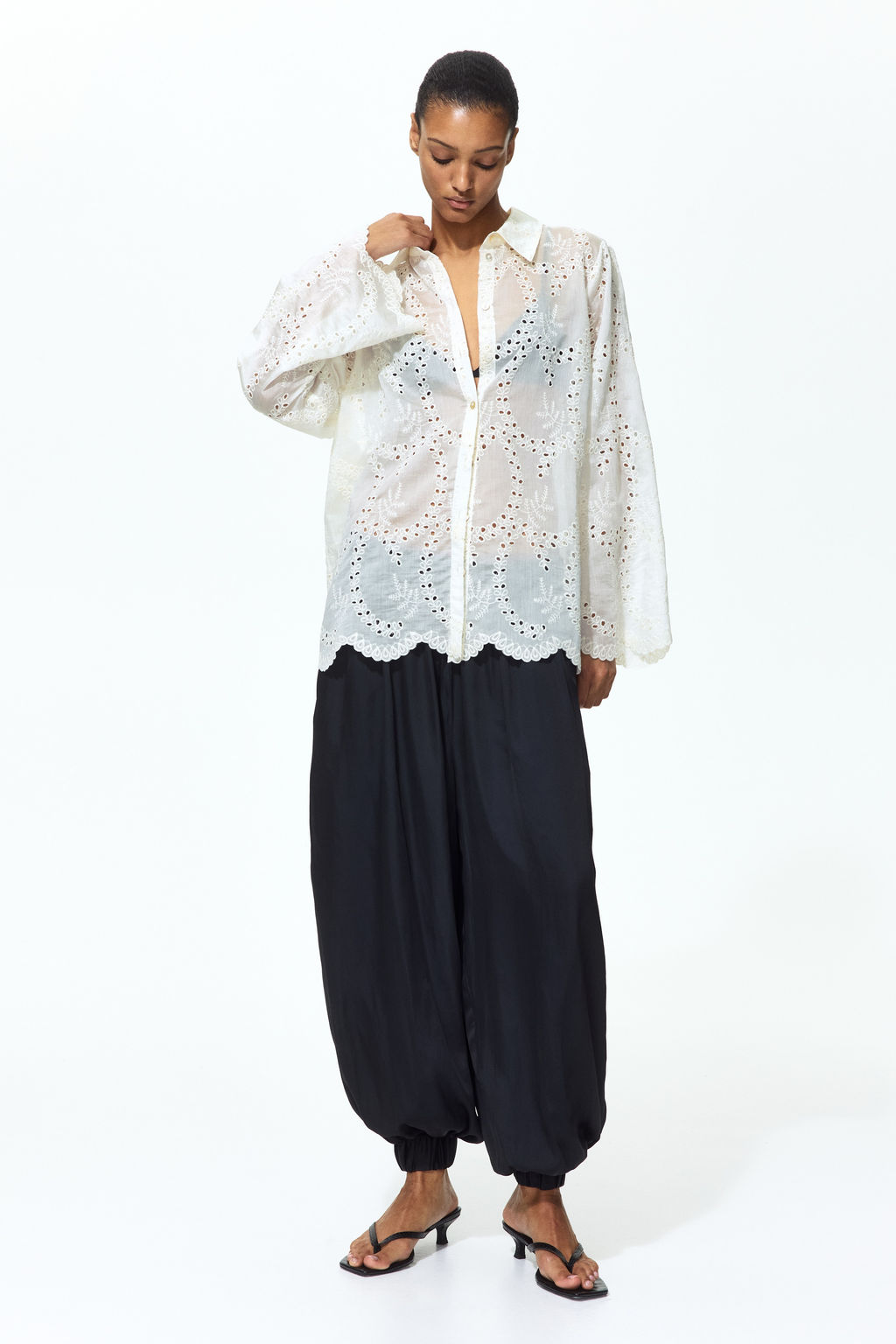 Camisa con bordado ingl?s - H&m фото 6