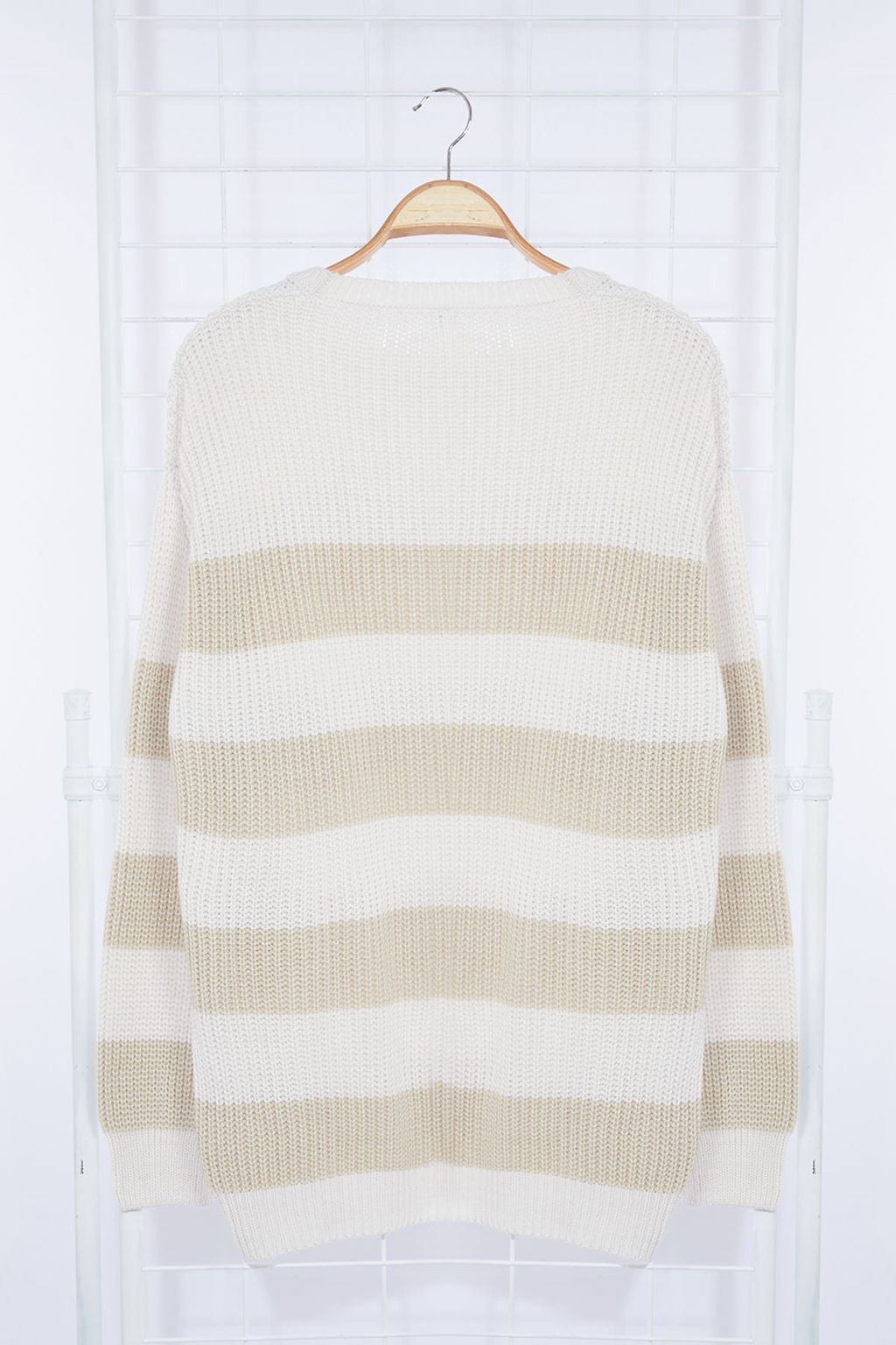 TRENDYOL MAN Koyu Yesil Casual Oversize Fit Genis Kal?p Bisiklet Yaka Cizgili Triko Kazak TMNAW23KZ00106 - Trendyolmilla фото 48