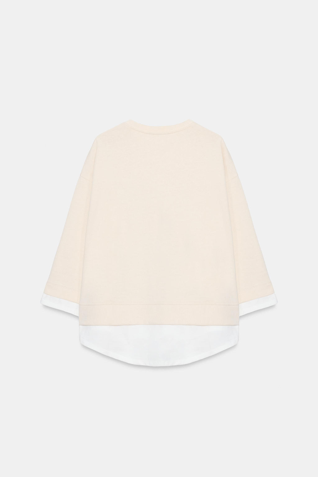 SUDADERA COMBINADA MANGA LARGA / Crudo - Zara фото 6