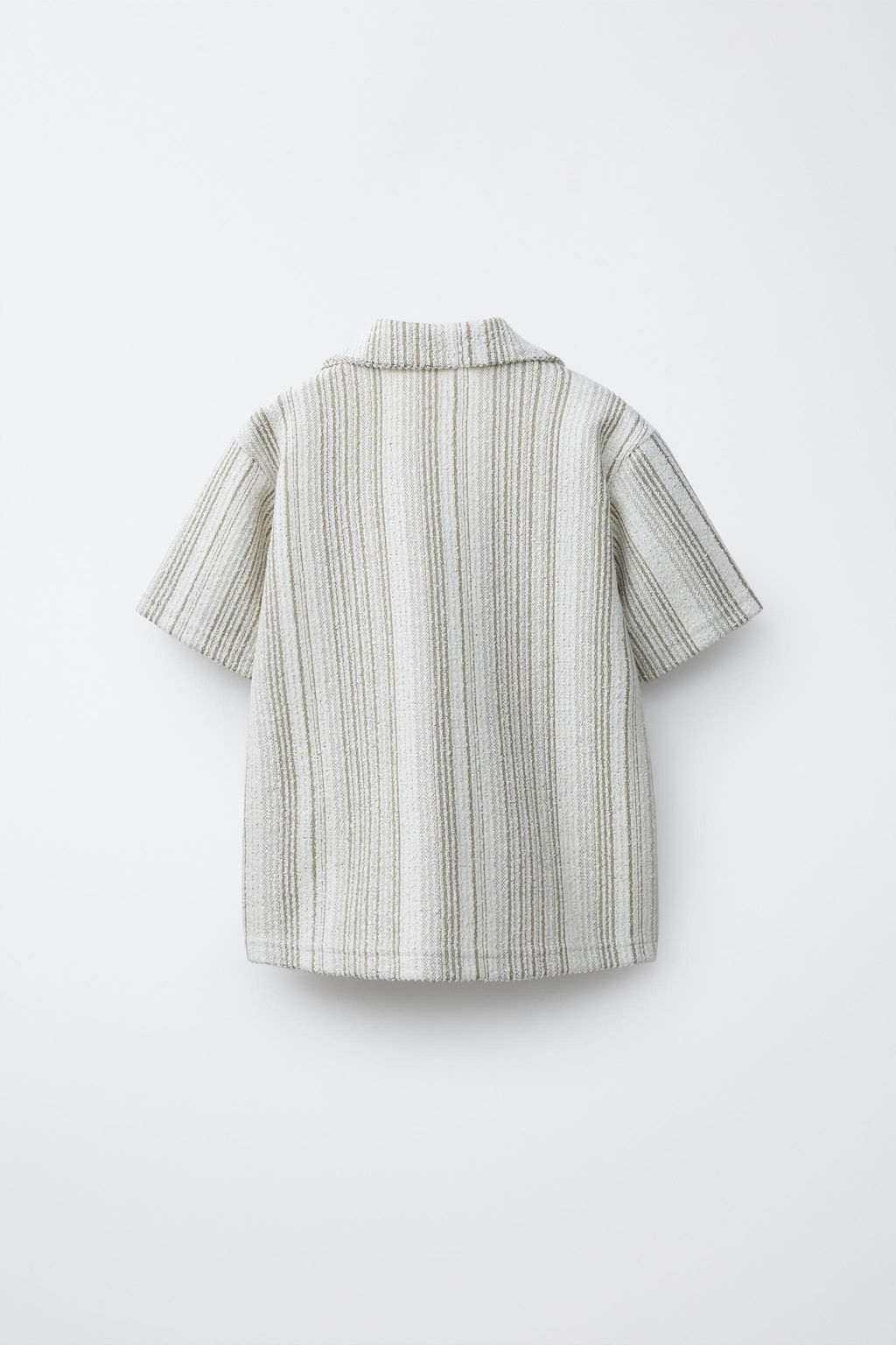 CAMISA PUNTO RAYAS / Verde - Zara фото 3