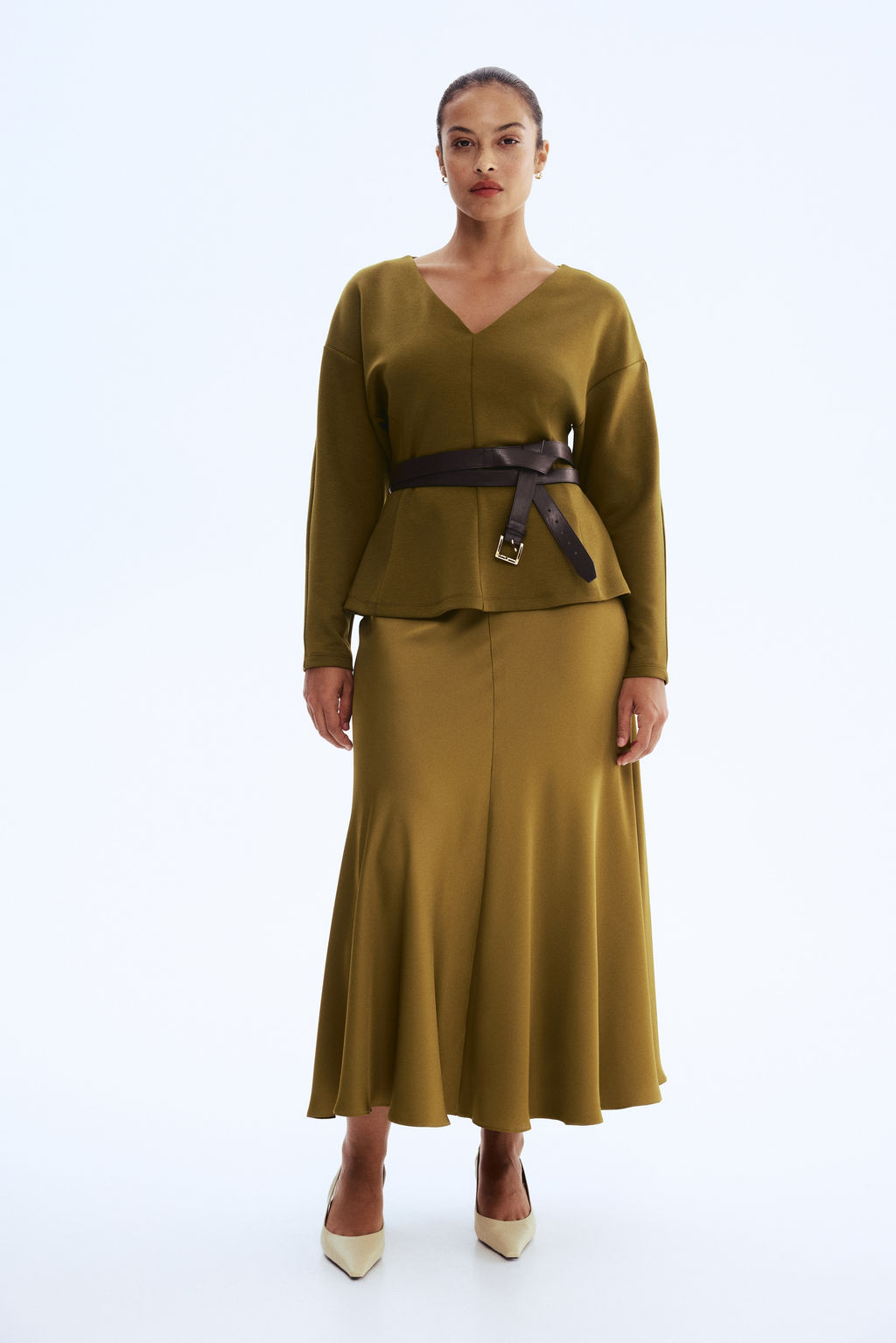 Top entallado efecto neopreno - H&m фото 9