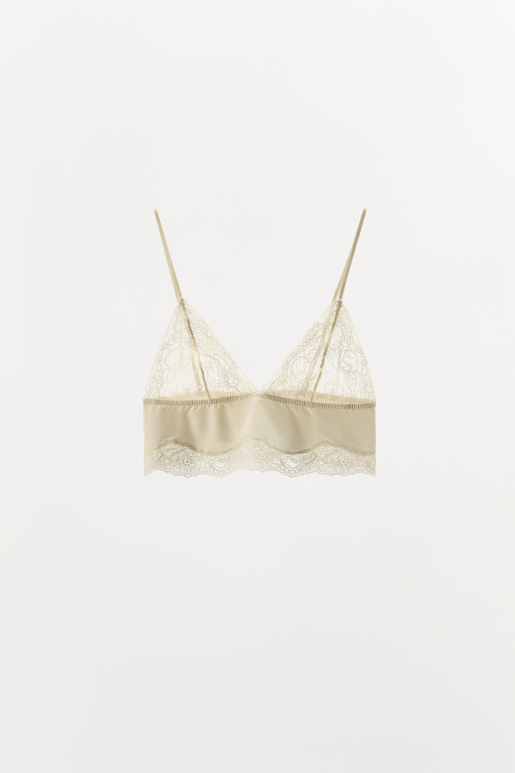 COTTON LACE BRALETTE - Zara фото 2