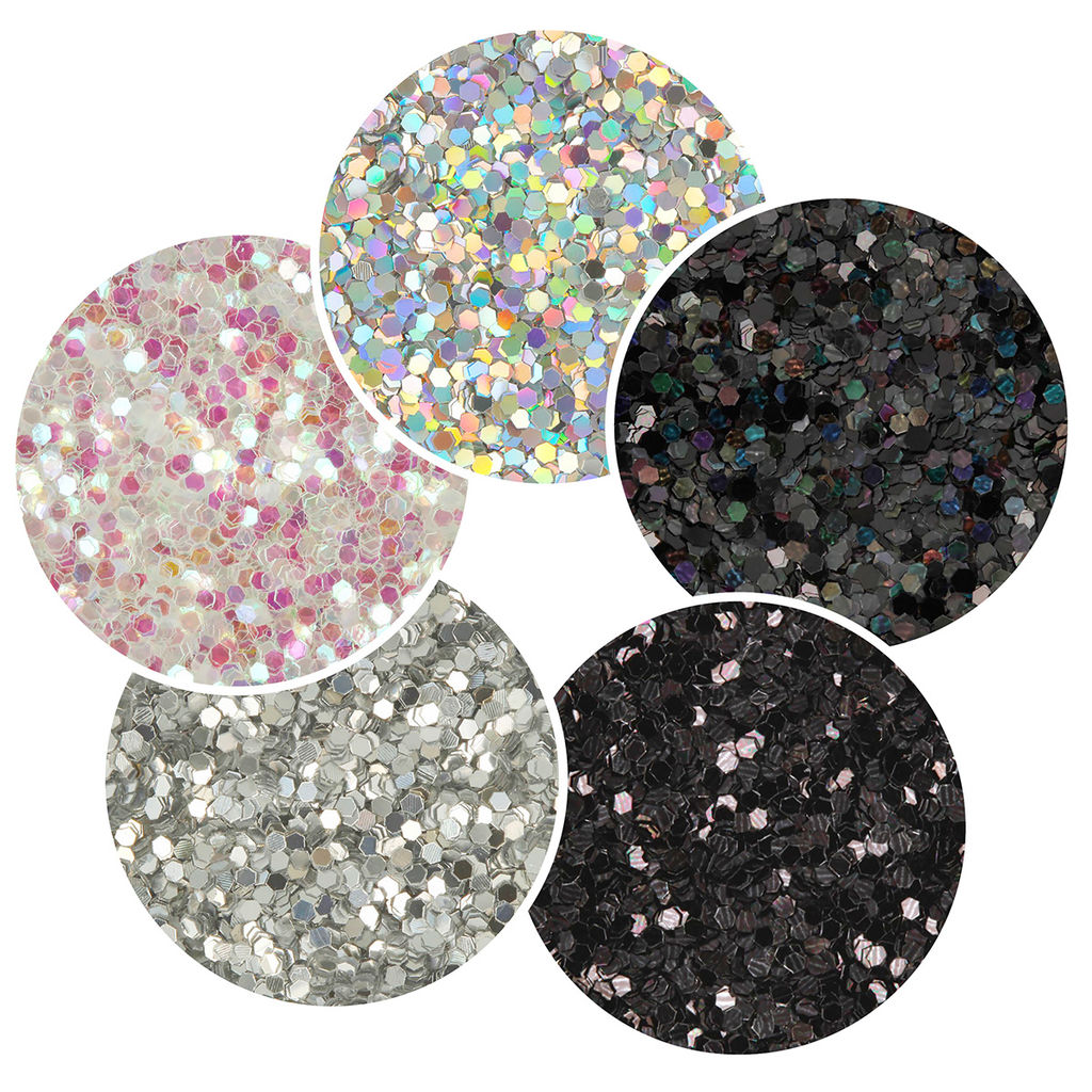 Love2art Декоративные блестки Набор ассорти GLIS-01 1 мм 5 уп. х 5 г 4.5 мл