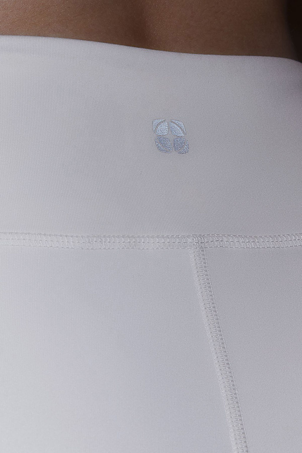 Ekru F?rcal? Soft Kumas Reflektor Bask?l? Ispanyol Paca Yoga Orme Spor Tayt THMAW24TY00066