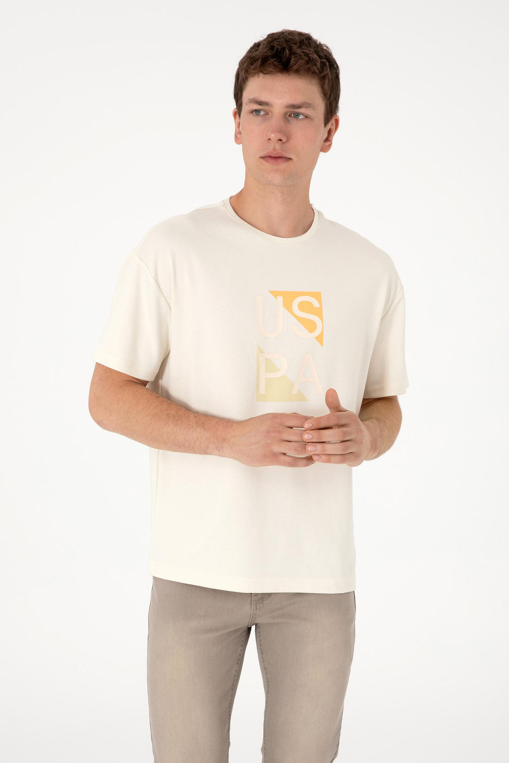 Erkek Krem Ti__rt Sepette S_rpriz _ndirim - U.s. polo assn фото 3