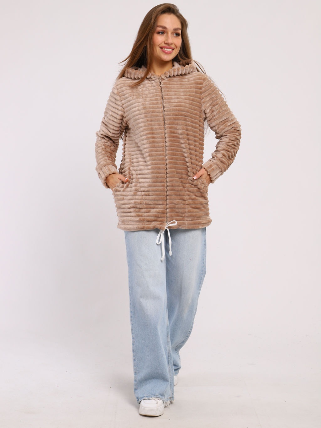 Толстовка женская 6-204 из велсофта - Новое кимоно фото 40