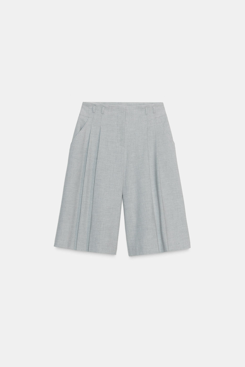 LONG BERMUDA SHORTS WITH PLEATS - Zara фото 6
