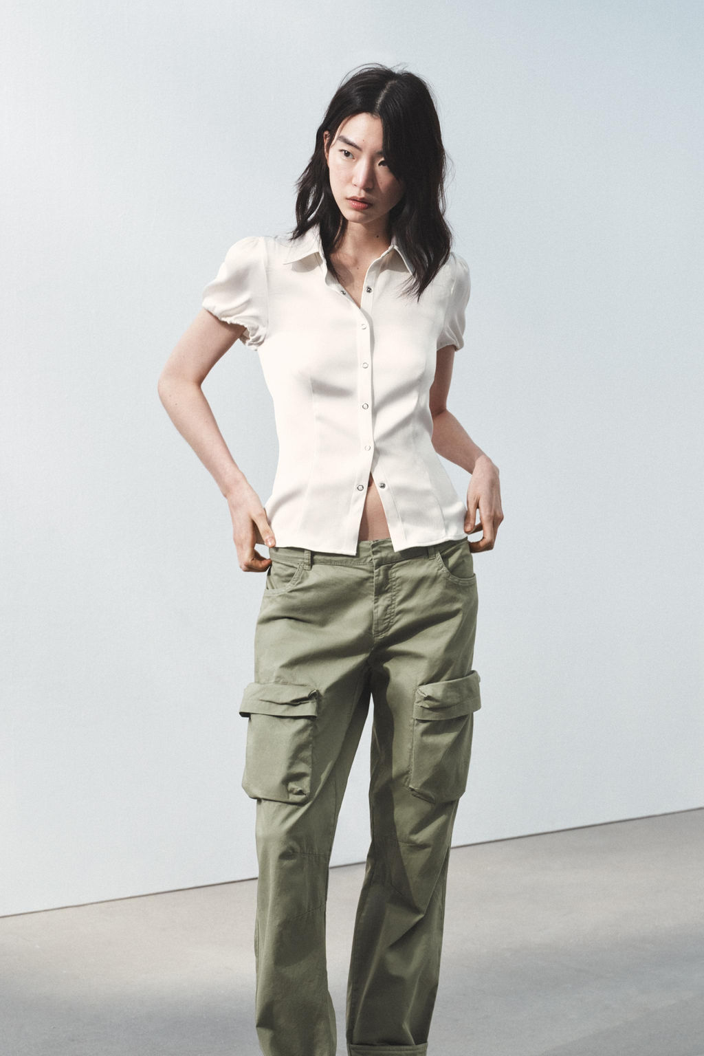 SATIN SHIRT - Zara фото 7