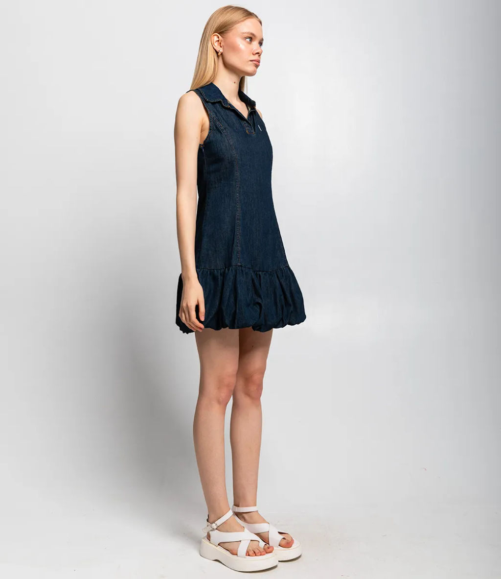 Платье #КТ6038, тёмно-синий