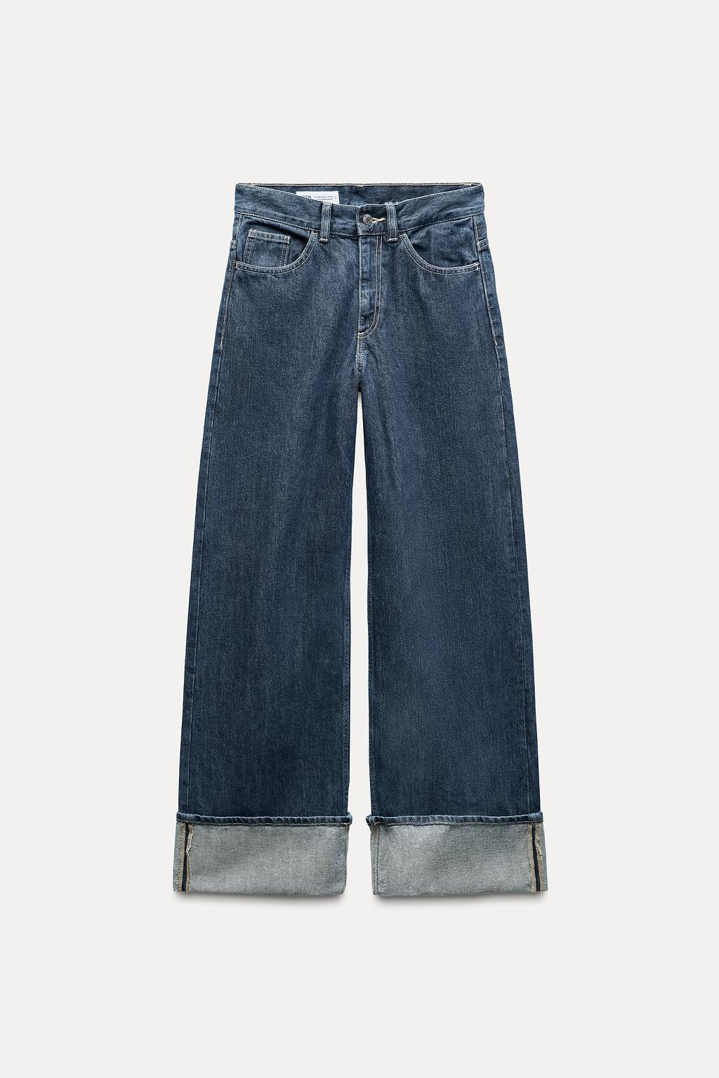 TRF WIDE-LEG HIGH-WAIST JEANS - Zara фото 11