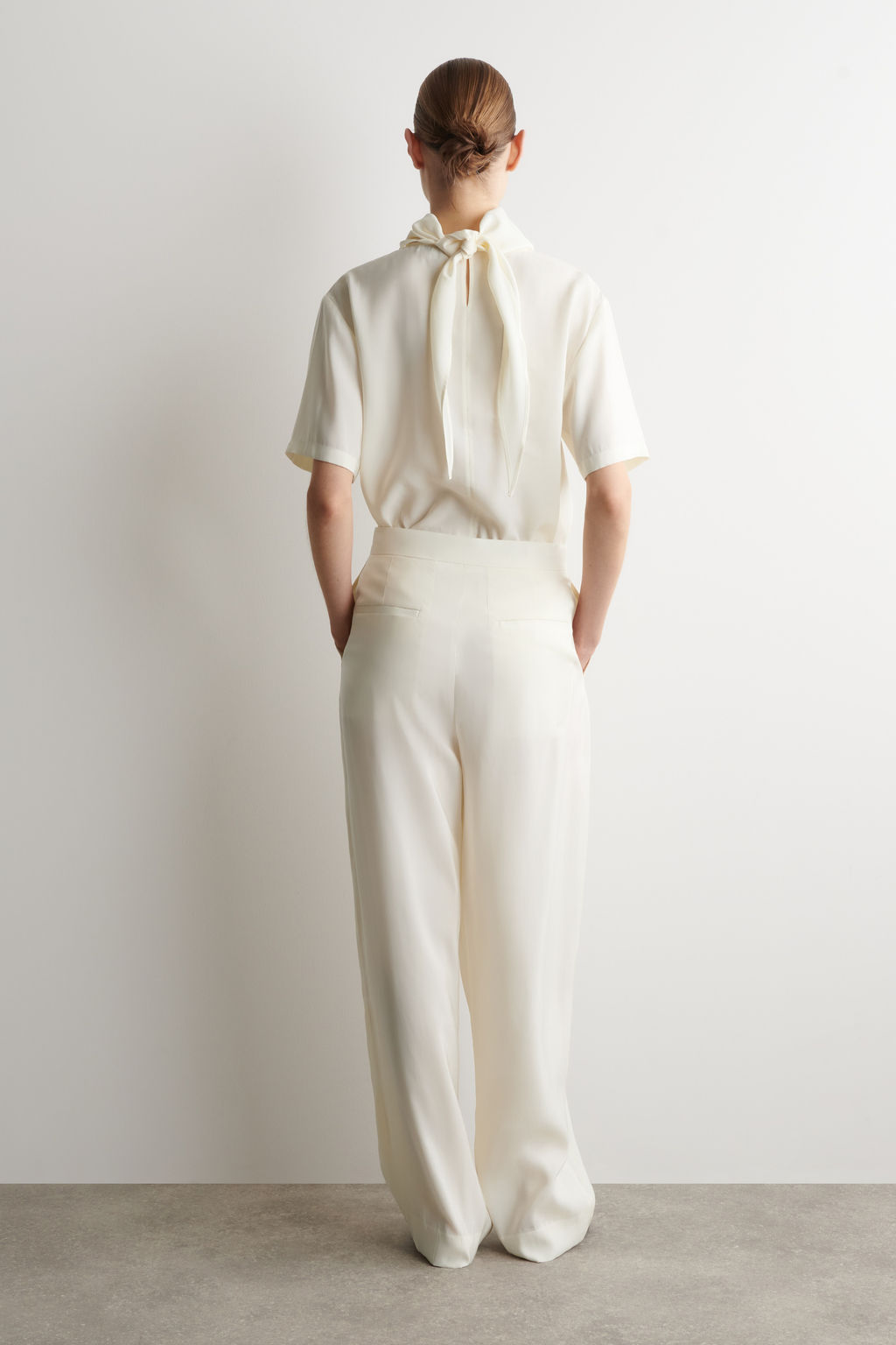 PANTAL?N STRAIGHT LEG PLISADO DRAPEADO - H&m фото 5